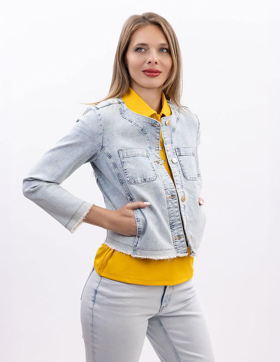 Chamarra de mezclilla para mujer