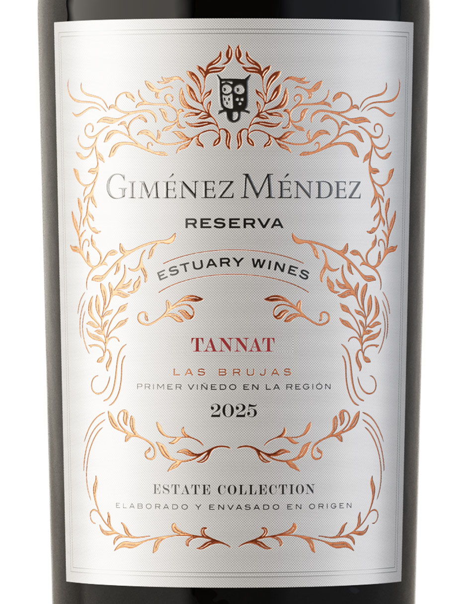 Vino Tinto Giménez Méndez Reserva Estate Collection Tannat 750 ml