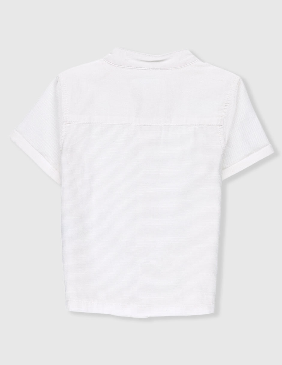 Camisa casual de algodón manga corta para bebé niño 2
