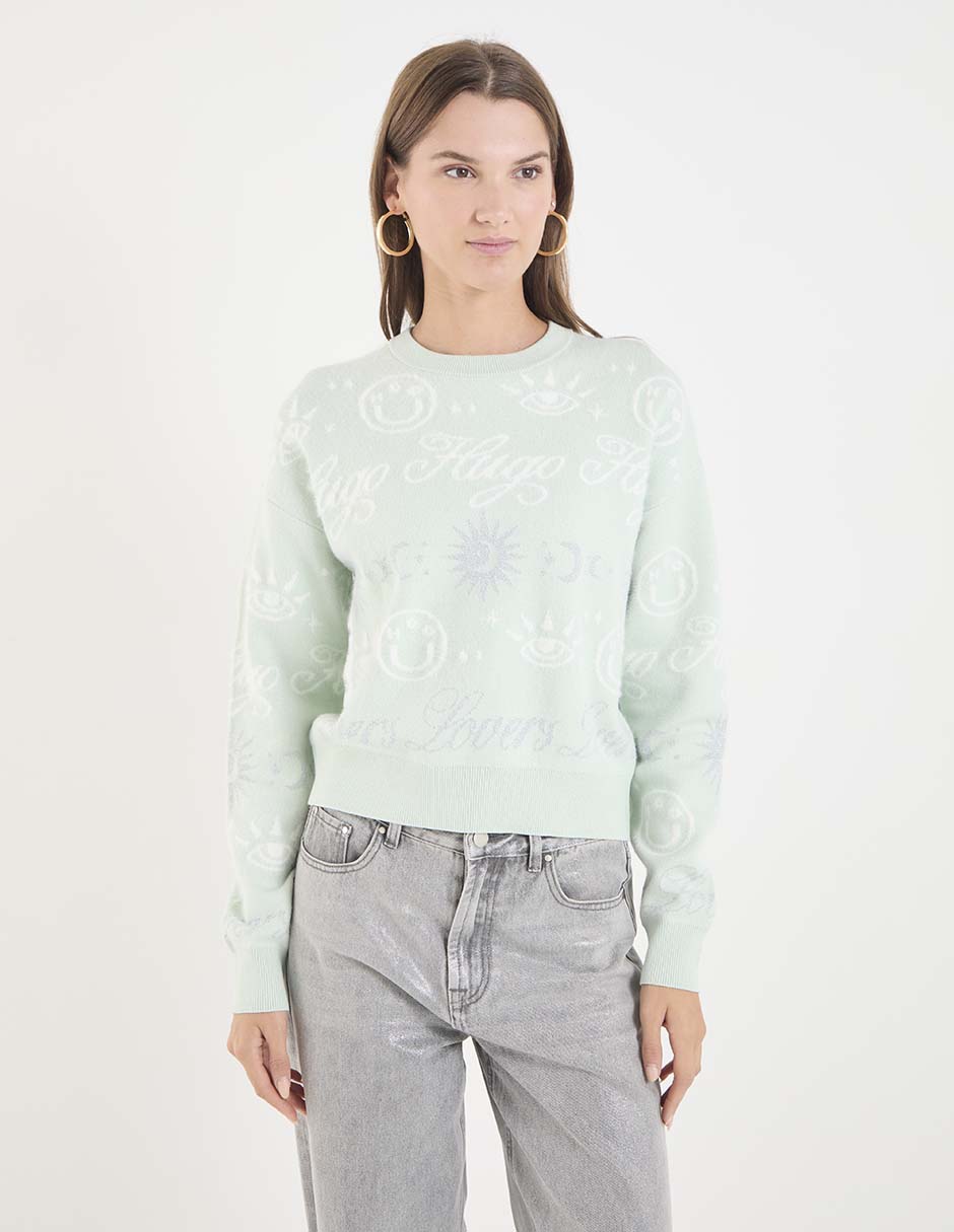 Suéter cuello redondo para mujer Suéter cuello redondo para mujer