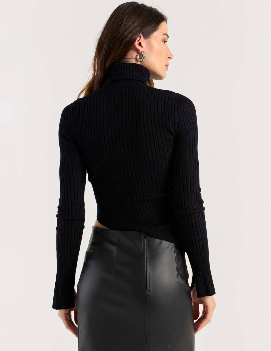Suéter cuello redondo para mujer 4