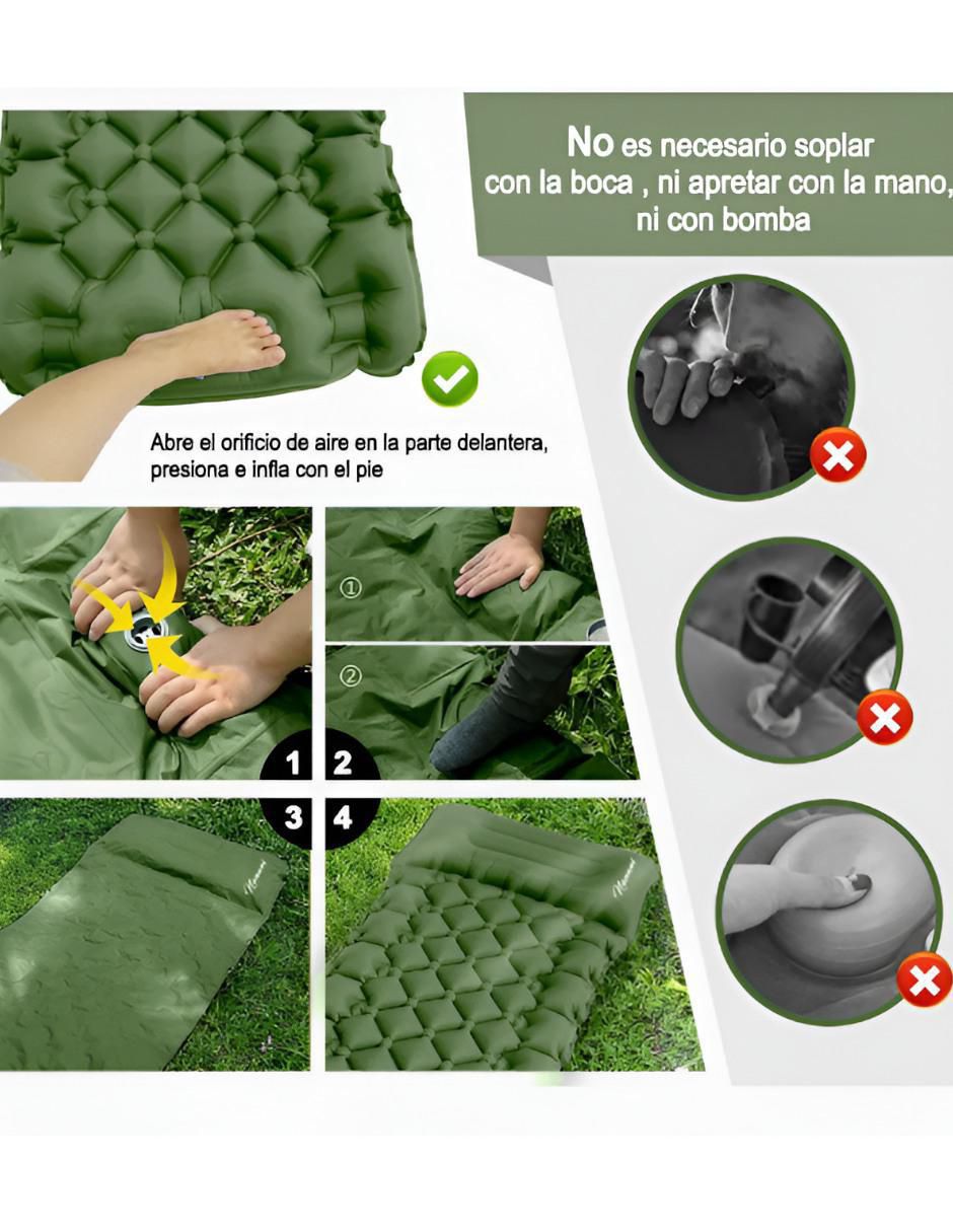 Colchón inflable Xtllar4634 colchoneta pillow top integrada 3