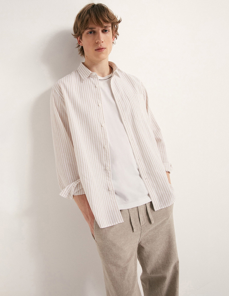 Camisa casual Sfera manga larga para hombre