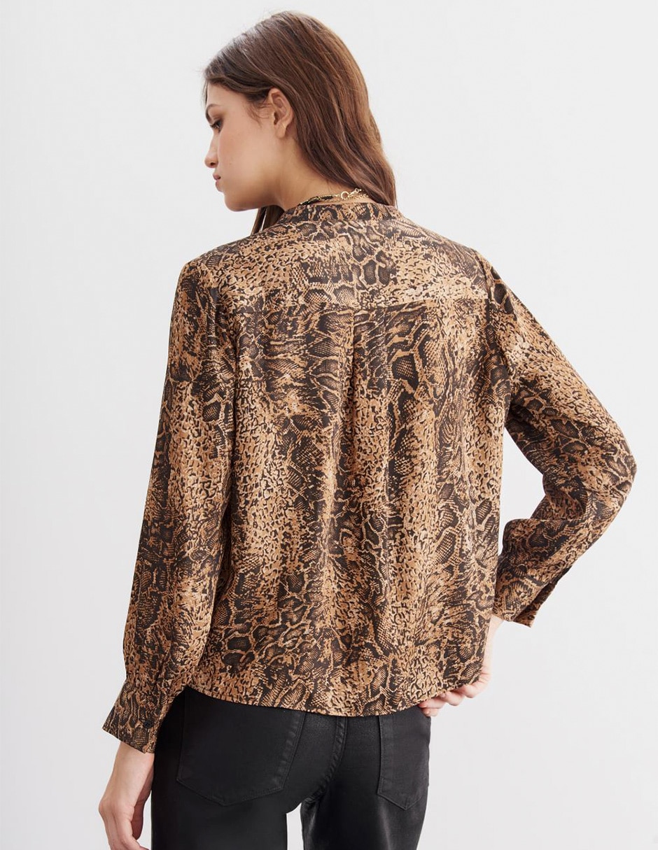 Blusa manga larga para mujer