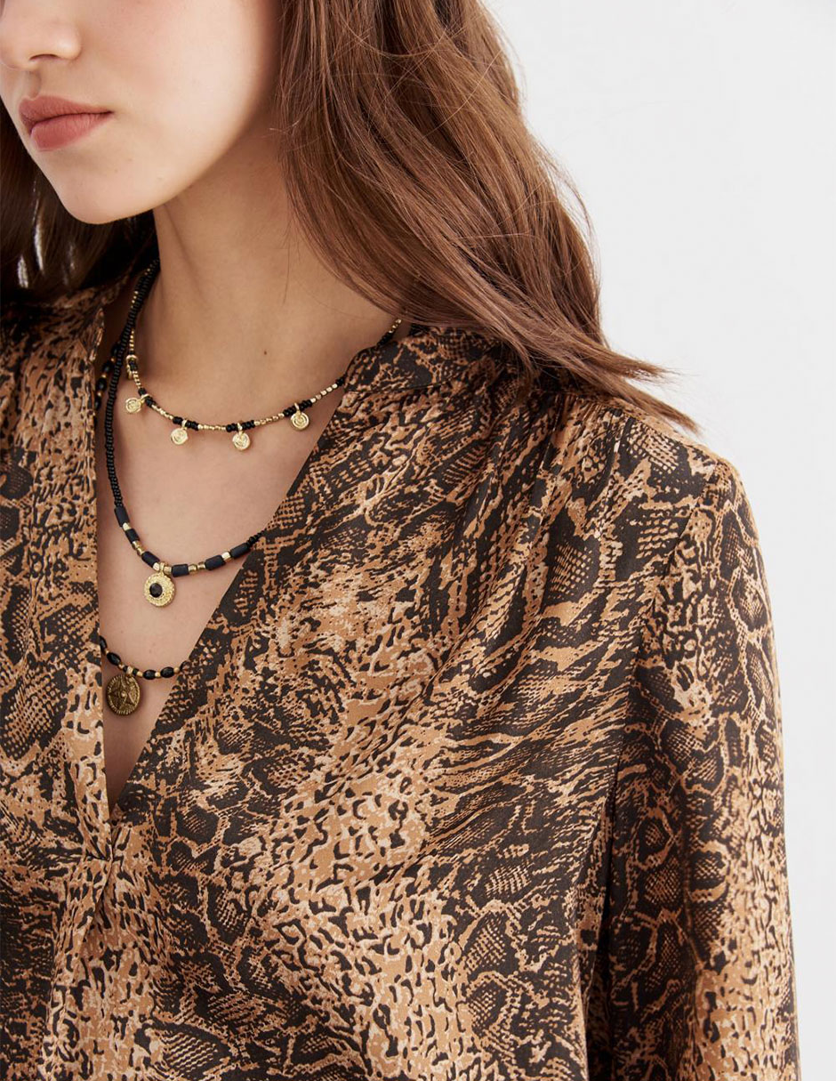 Blusa manga larga para mujer