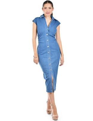 Vestido midi casual para mujer Vestido midi casual para mujer