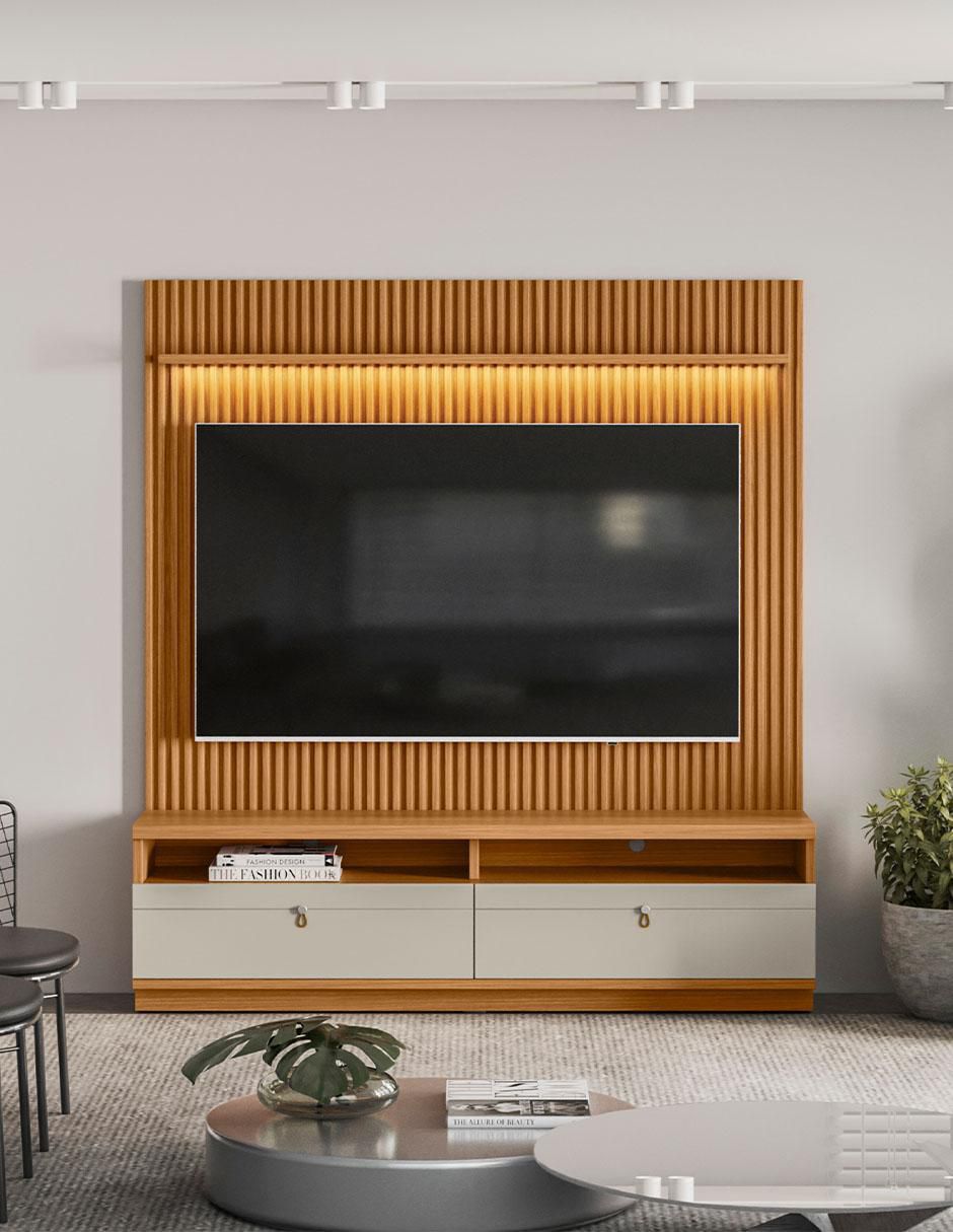 Mueble de TV armable Ouro de MDF