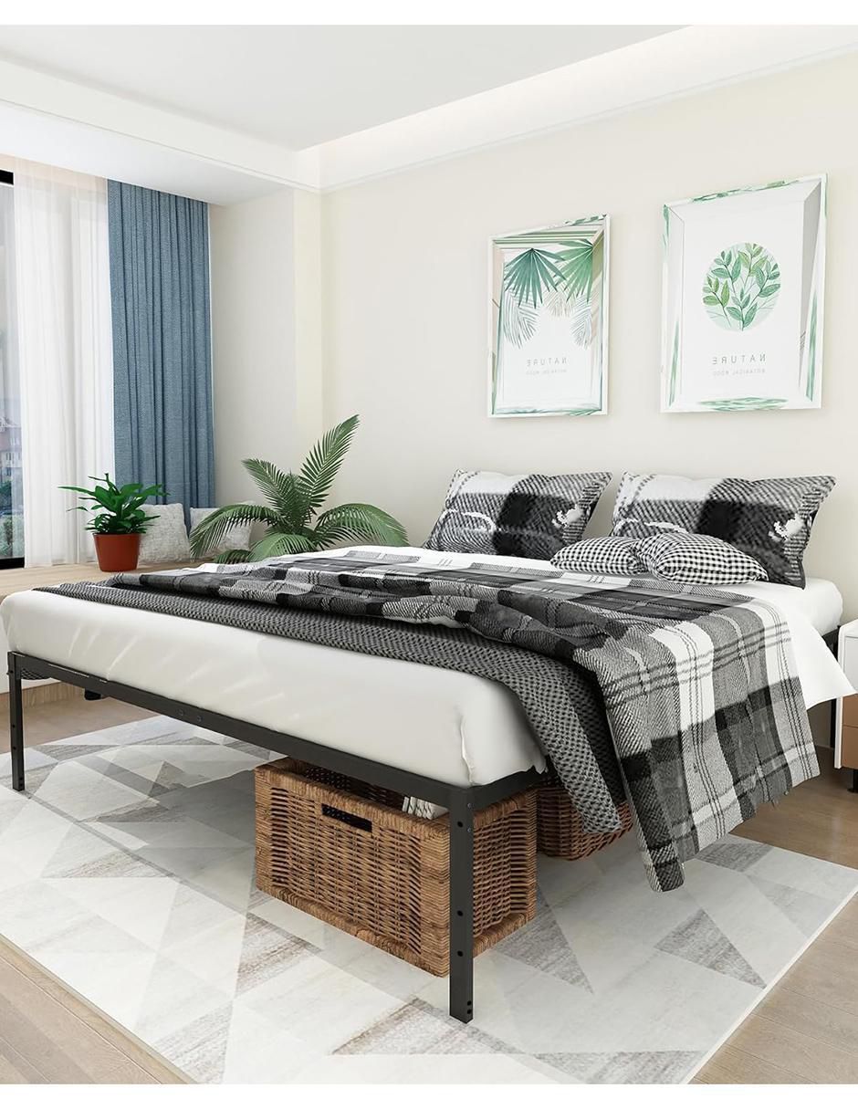 Base para cama armable Kiela de metal Queen size 3