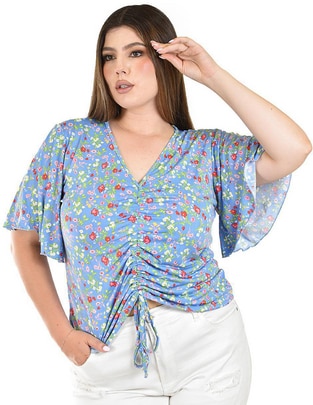 Blusa manga corta para mujer 1