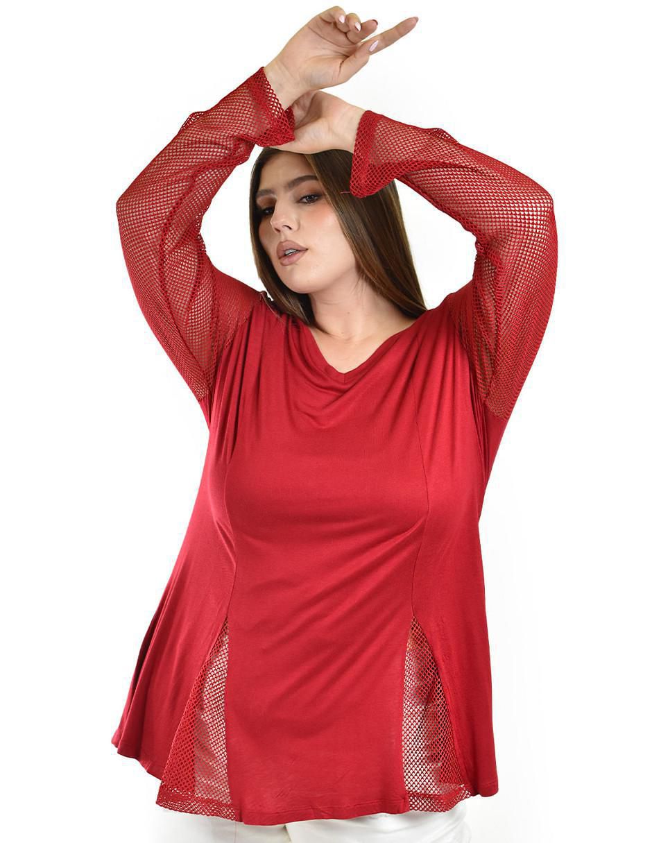Blusa Roman Fashion manga larga para mujer