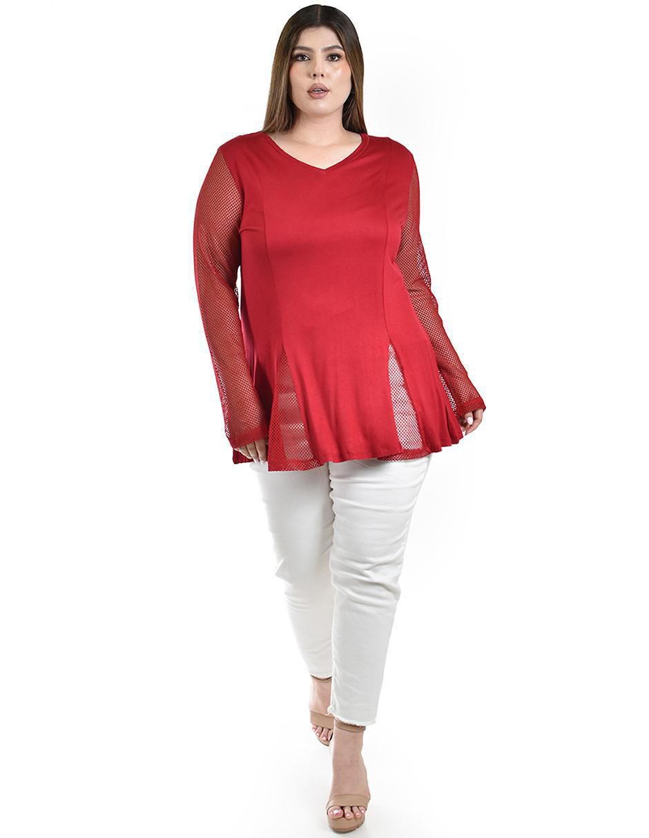 Blusa Roman Fashion manga larga para mujer
