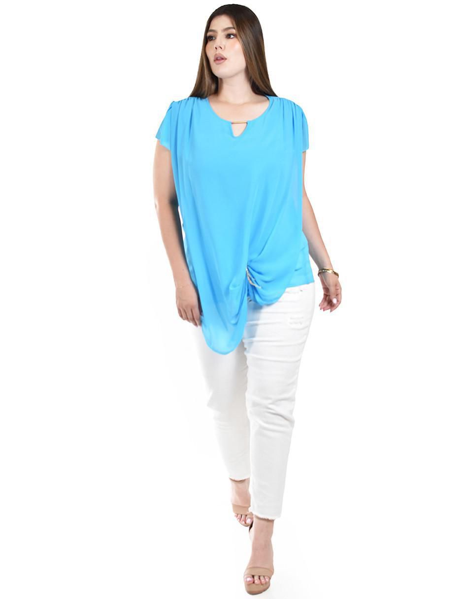 Blusa manga corta para mujer 8