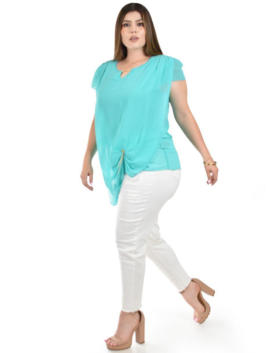 Blusa manga corta para mujer 6