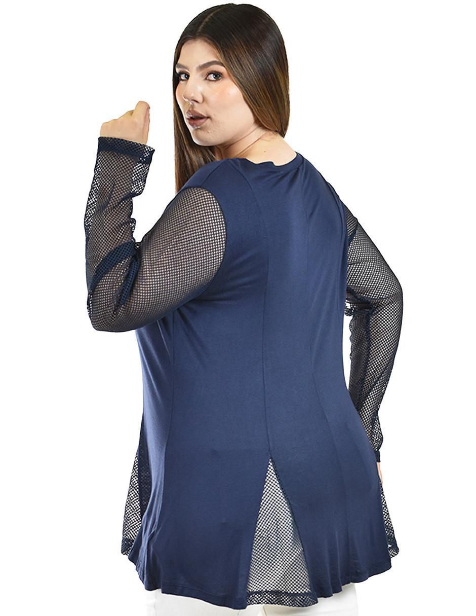 Blusa Roman Fashion manga larga para mujer