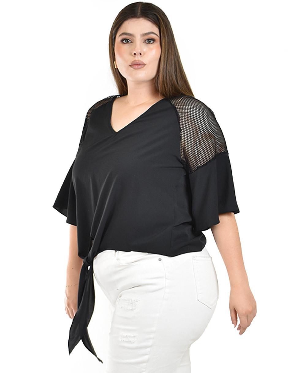 Blusa Roman Fashion manga 3/4 para mujer