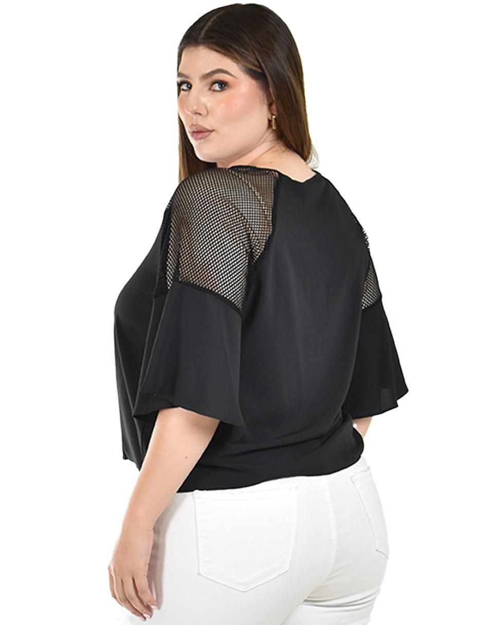 Blusa Roman Fashion manga 3/4 para mujer