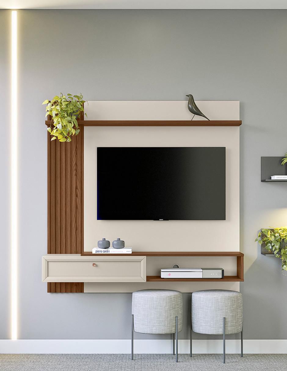 Mueble flotante para TV armable Alvorada de MDF 2