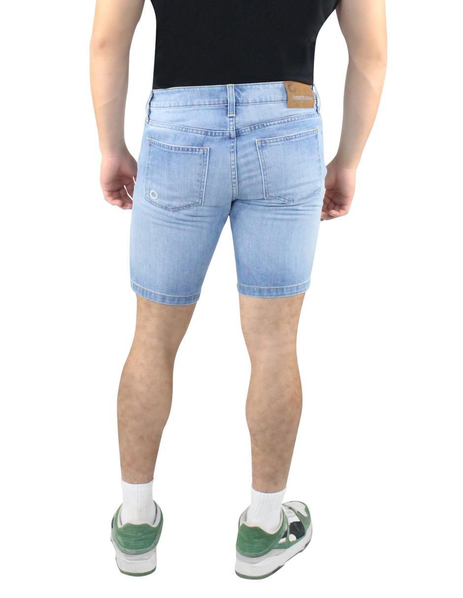 Bermuda de mezclilla para hombre