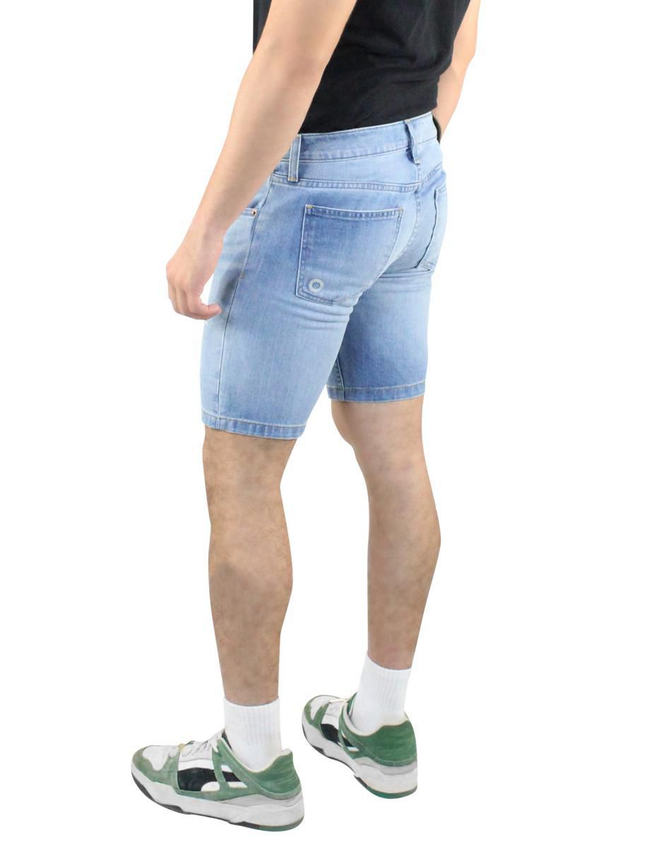 Bermuda de mezclilla para hombre