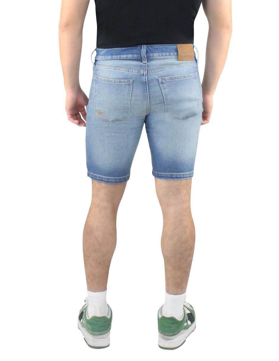 Bermuda de mezclilla para hombre