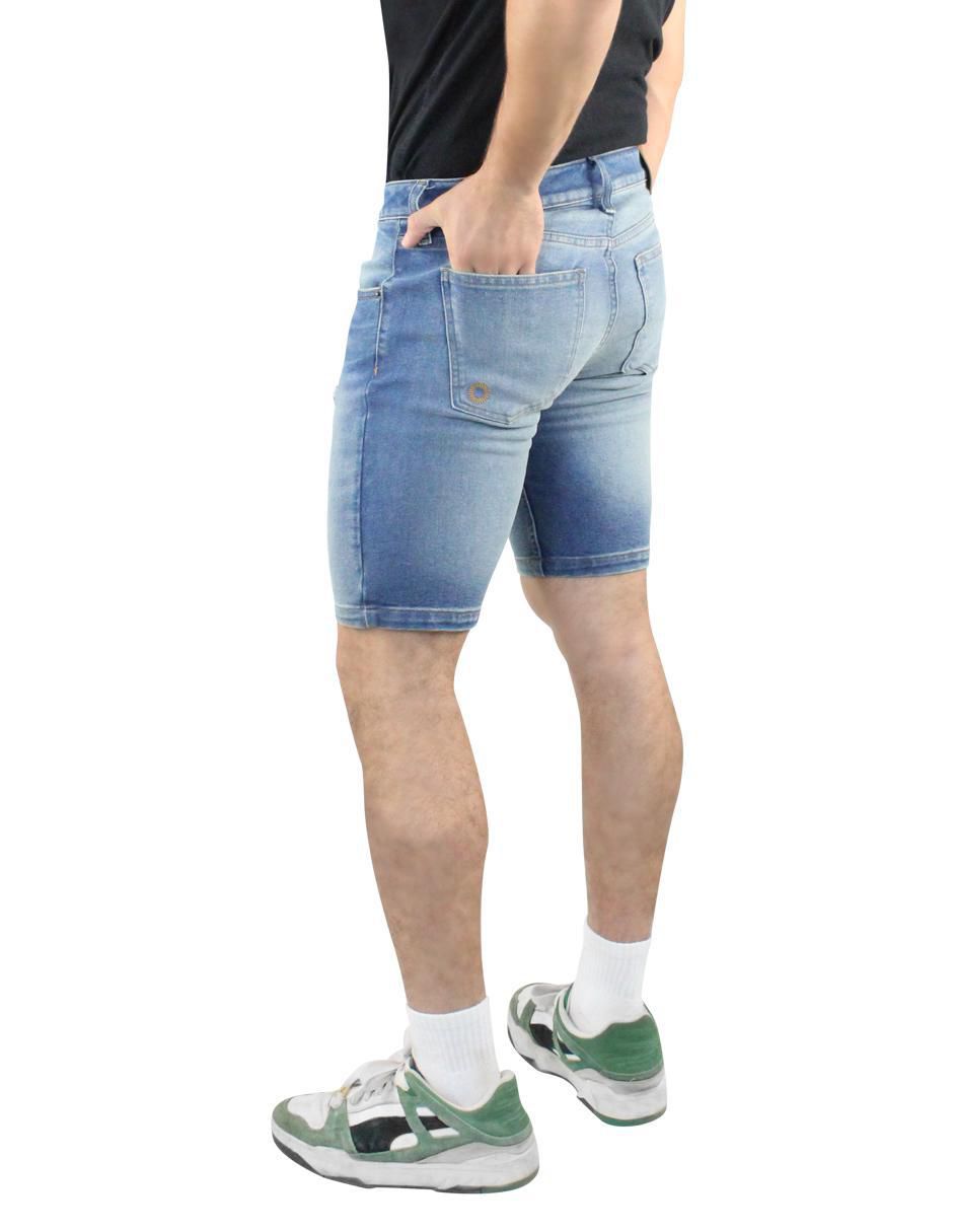 Bermuda de mezclilla para hombre