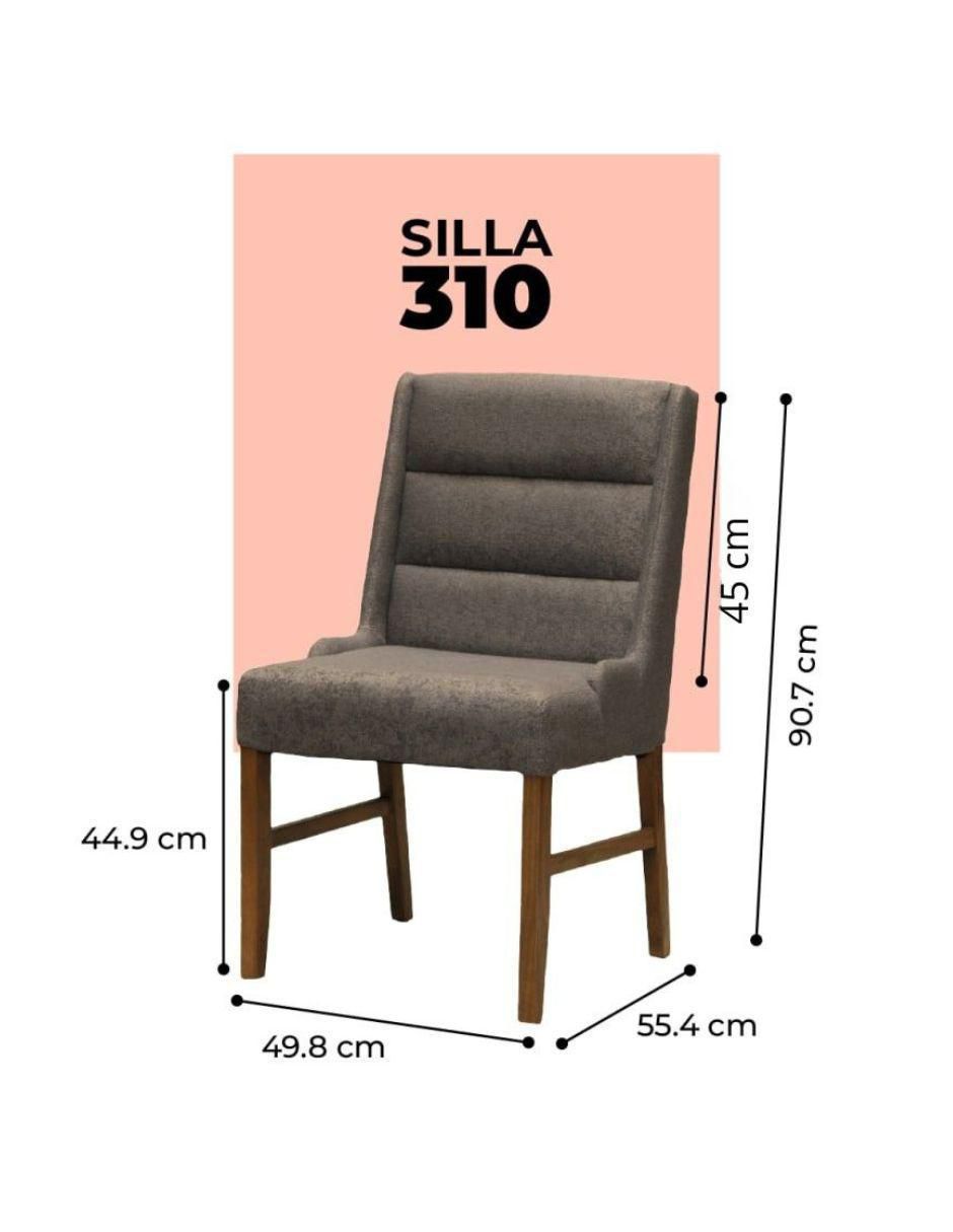 Juego de sillas 2 piezas de madera pino 7