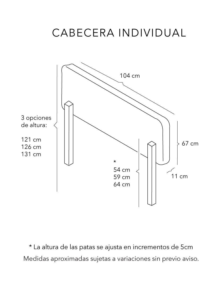 Cabecera armable Sigma de madera 6