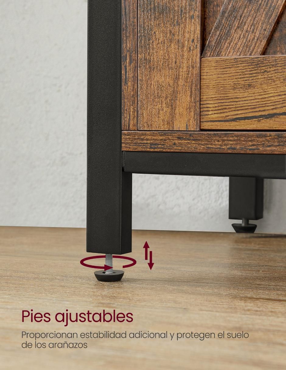 Gabinete armable Daxton de madera con metal