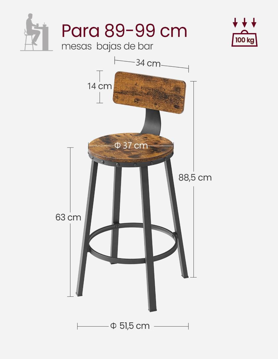 Juego de bancos Delon 4