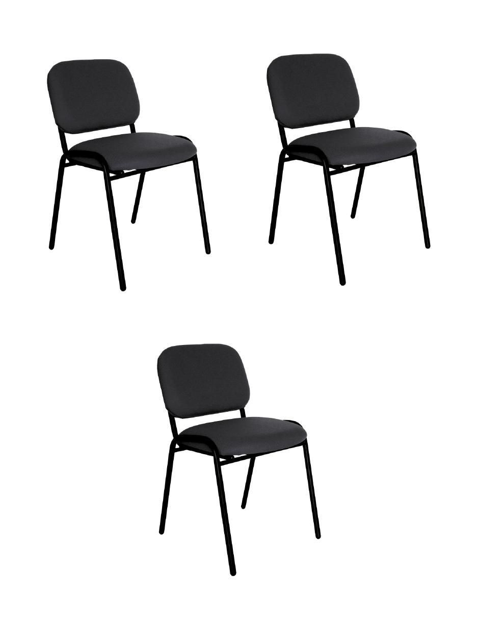 Juego de sillas 3 piezas de textileno adulto