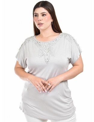 Blusa Roman Fashion manga corta para mujer