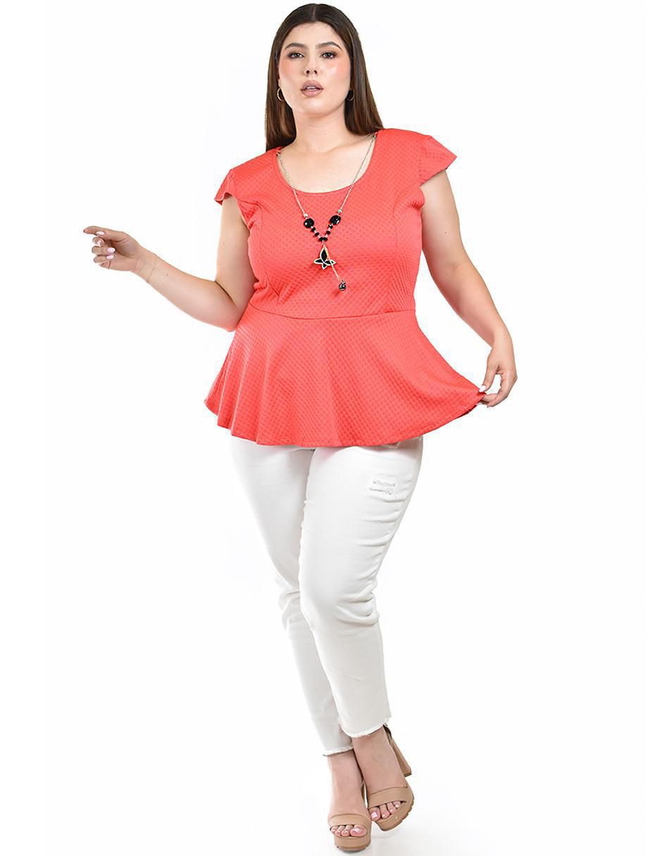 Blusa manga corta para mujer 8