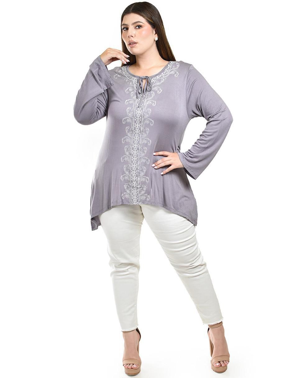 Blusa manga larga para mujer 8