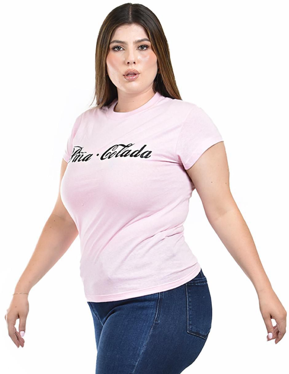 Playera manga corta cuello redondo para mujer 2