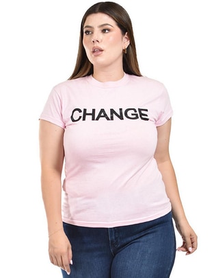 Playera manga corta cuello redondo para mujer Playera manga corta cuello redondo para mujer