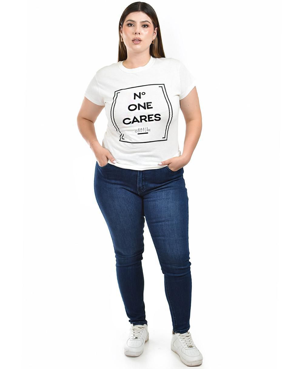 Playera manga corta Roman Fashion cuello redondo para mujer