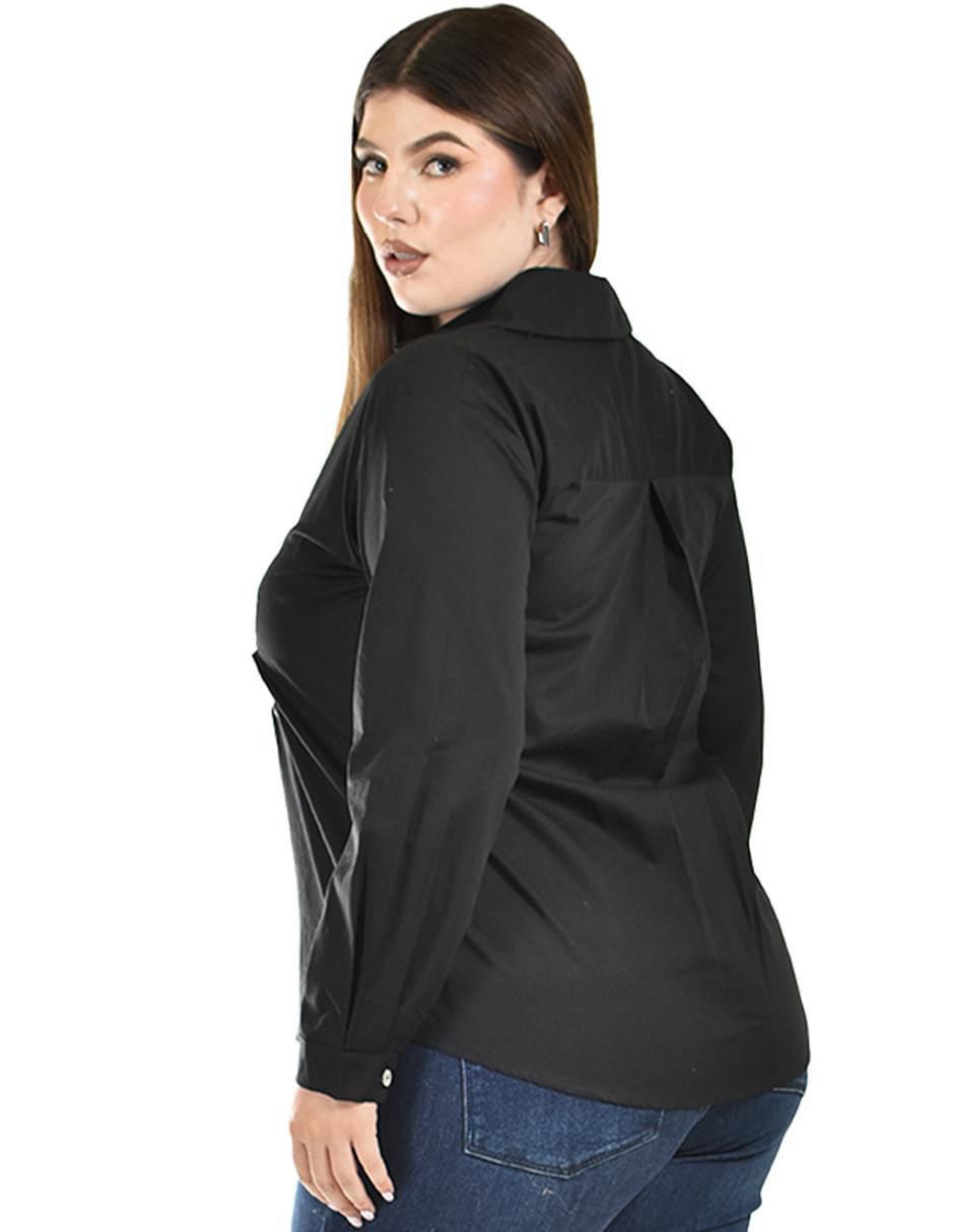 Blusa camisera Roman Fashion manga larga para mujer