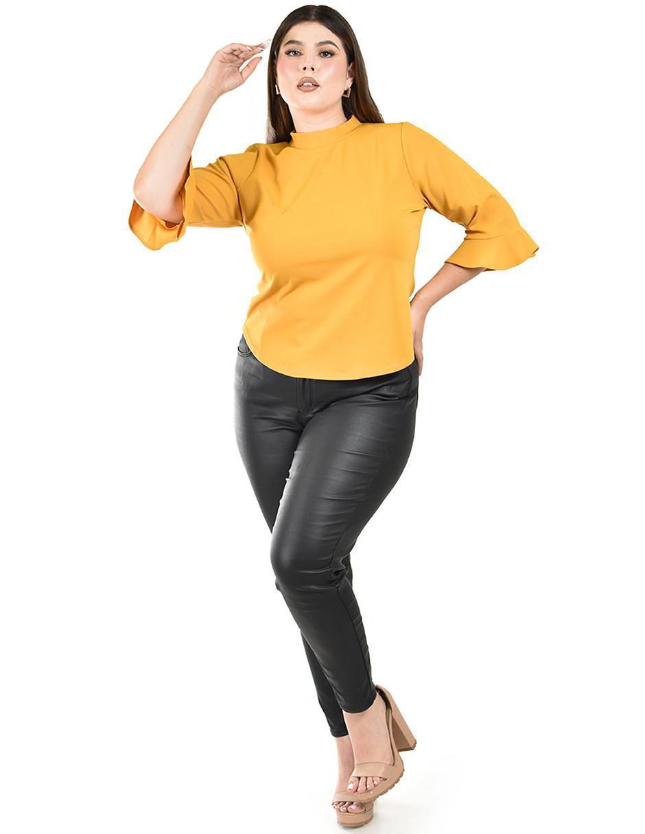 Blusa Roman Fashion manga 3/4 para mujer