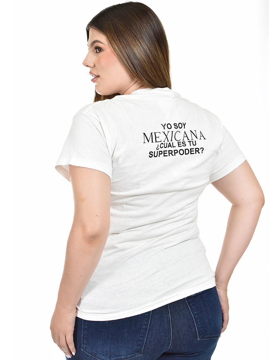 Playera manga corta cuello redondo para mujer 3