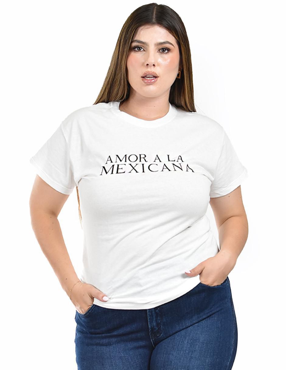 Playera manga corta cuello redondo para mujer 4