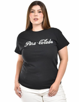 Playera manga corta cuello redondo para mujer 1