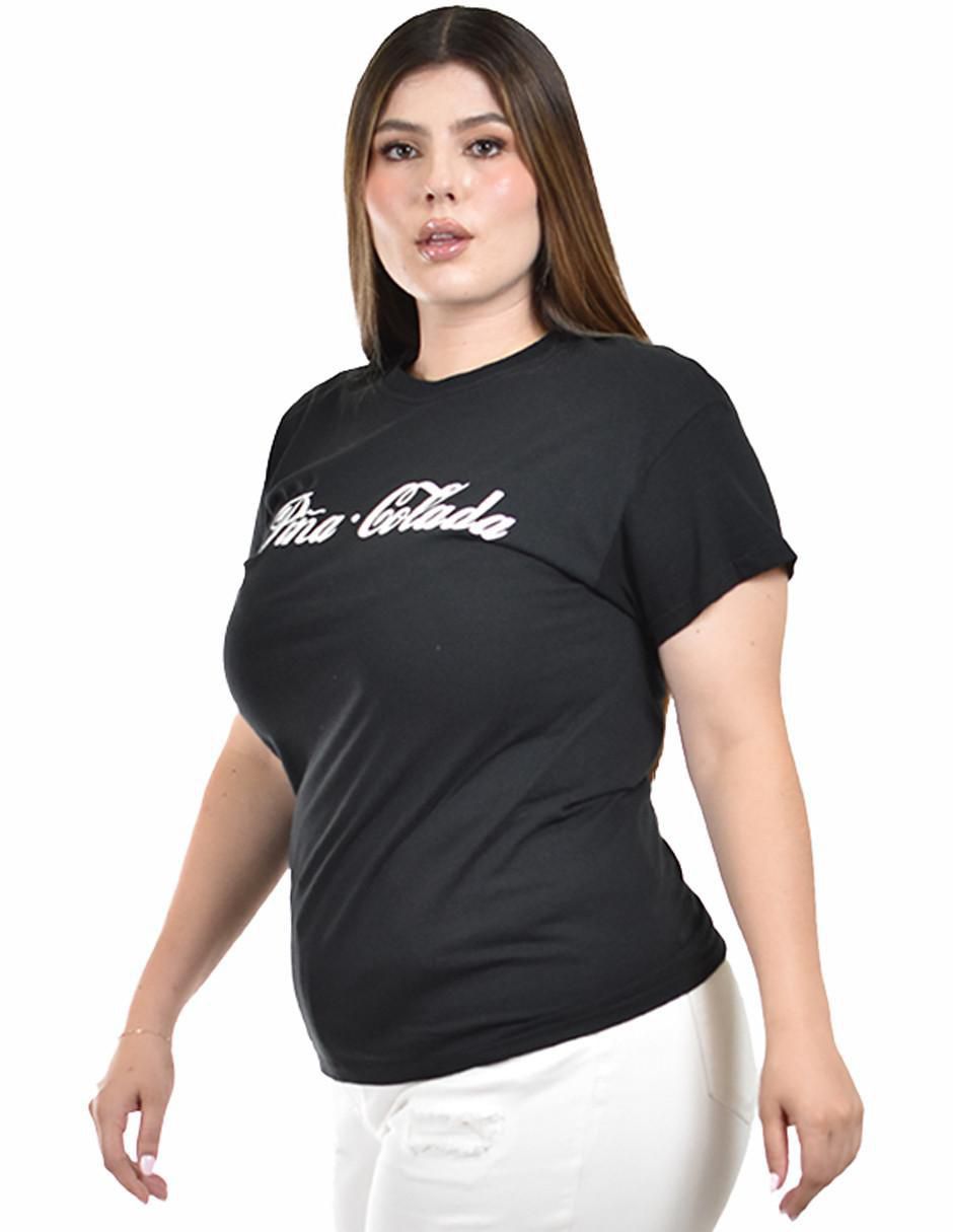 Playera manga corta cuello redondo para mujer 2
