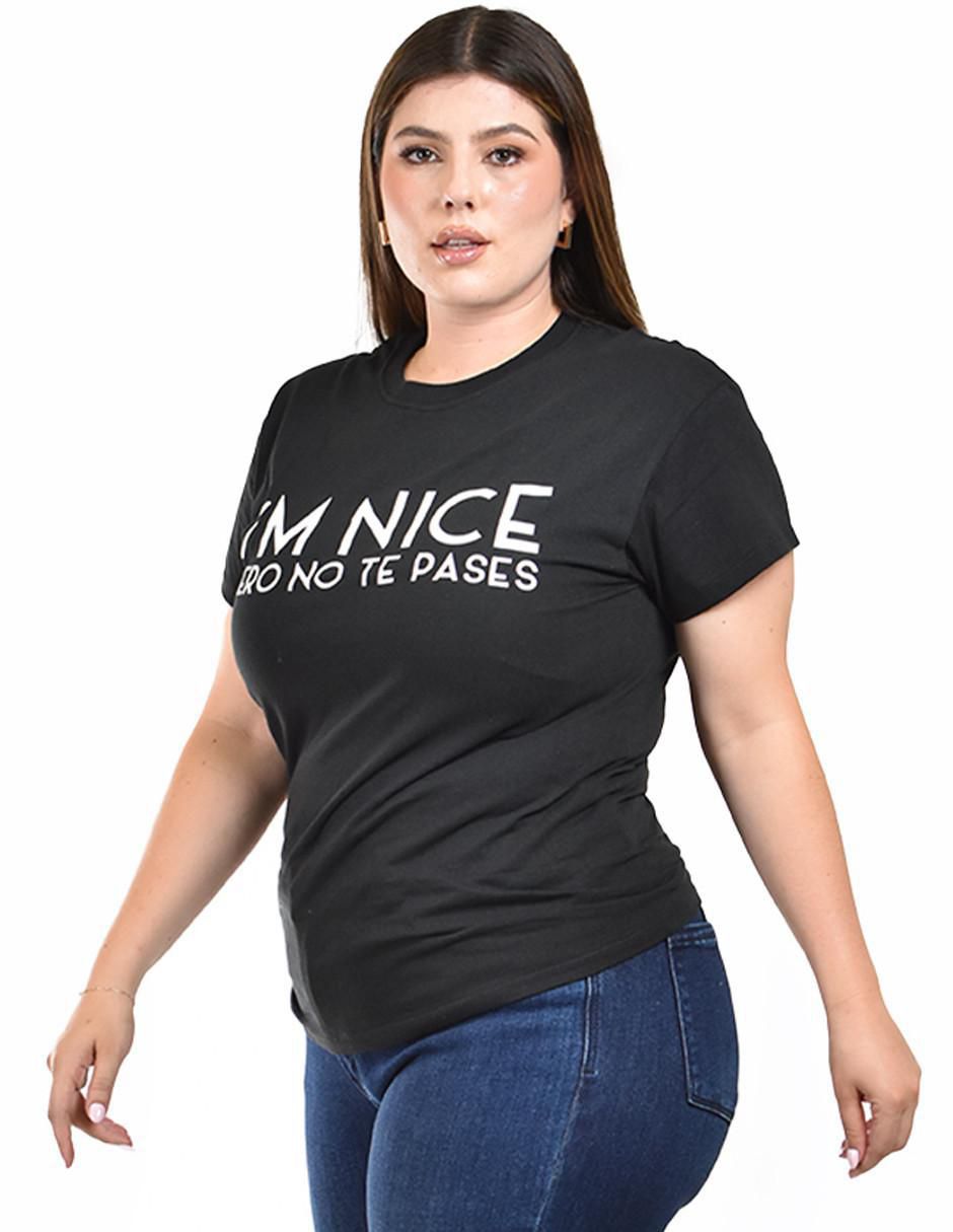Playera manga corta cuello redondo para mujer 2