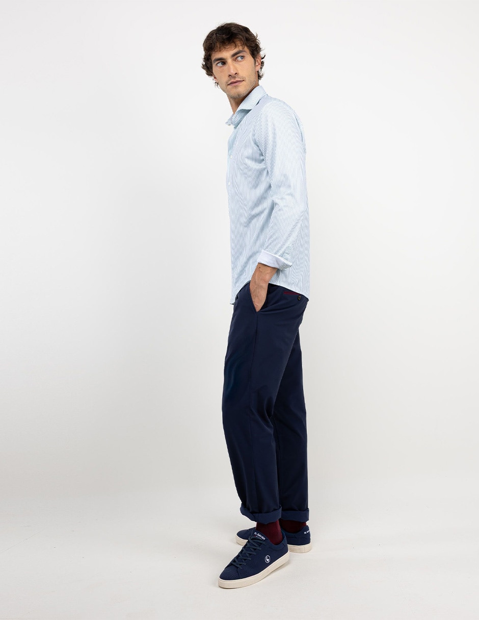 Camisa casual manga larga para hombre