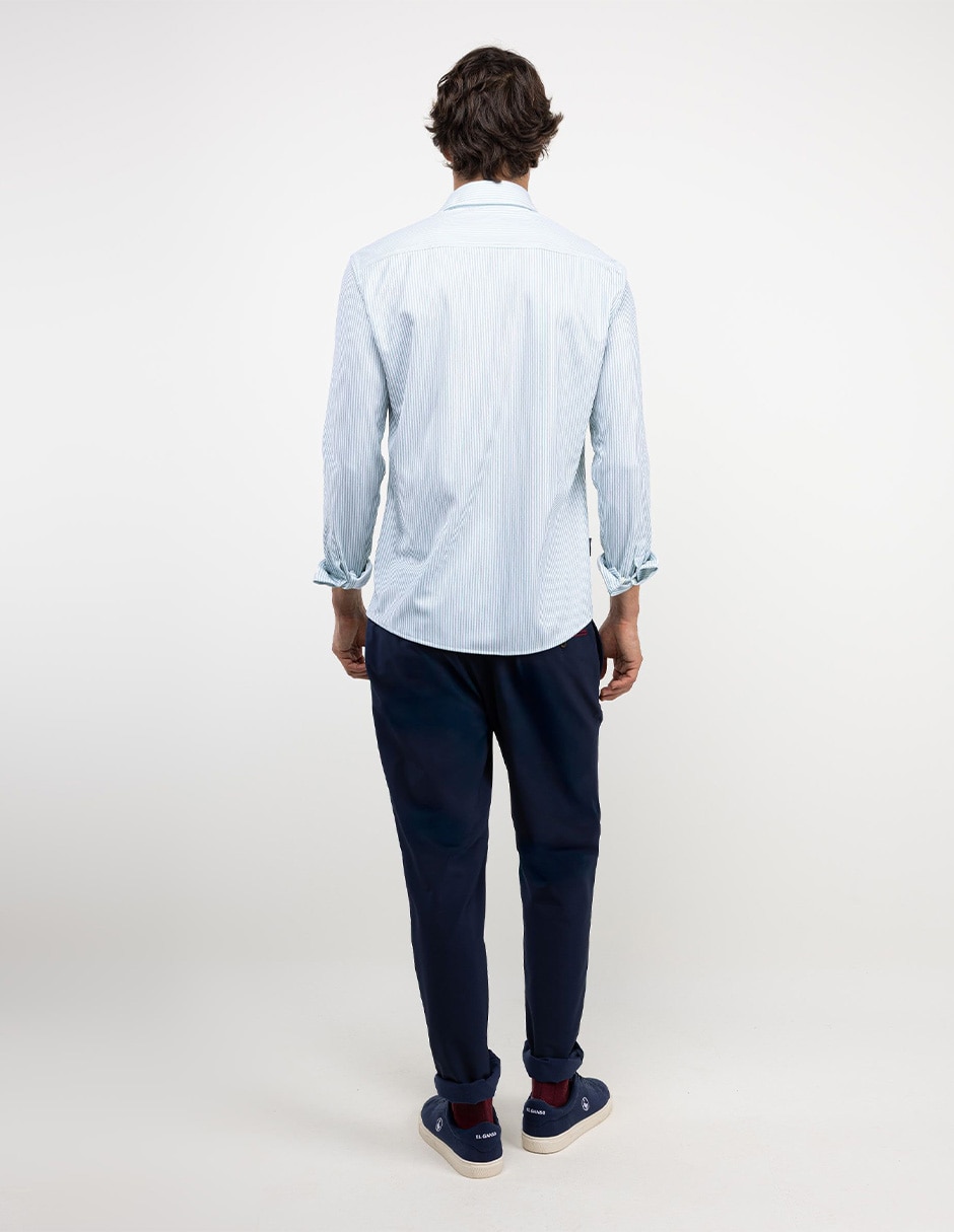 Camisa casual manga larga para hombre