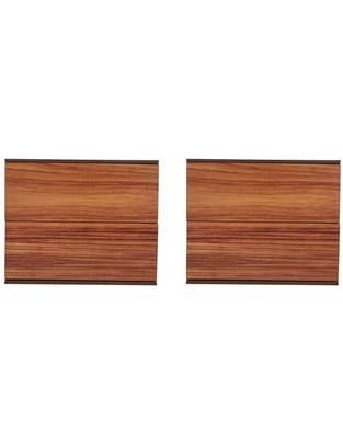 Set de buró amarella de chapa madera
