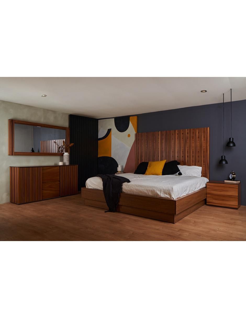 Set de buró amarella de chapa madera 7