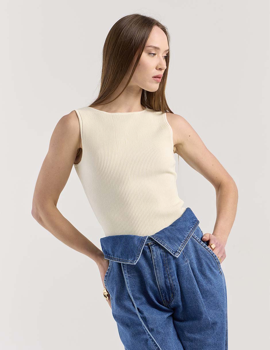 Top cuello cuadrado tirante ancho
