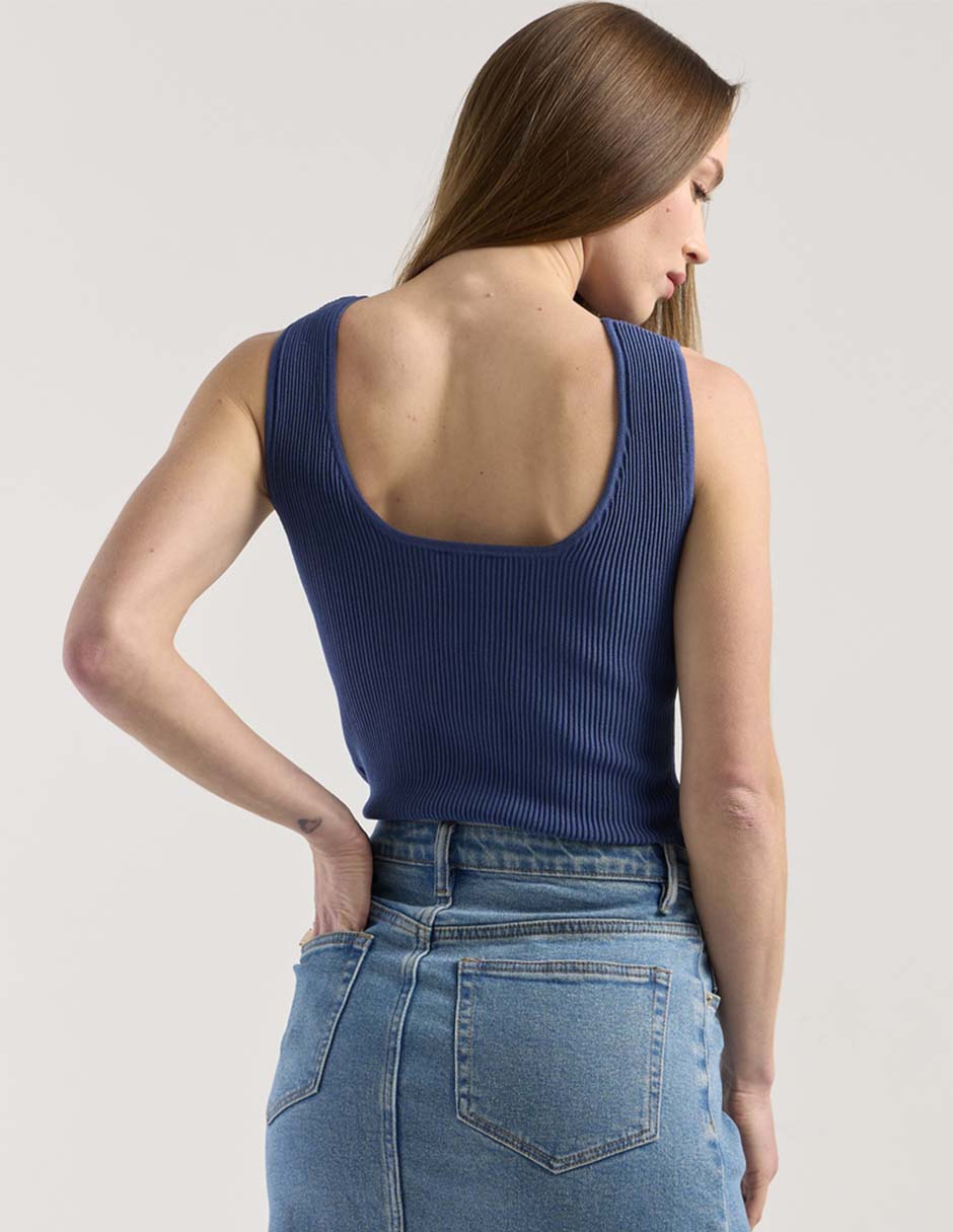 Top cuello cuadrado tirante ancho 5