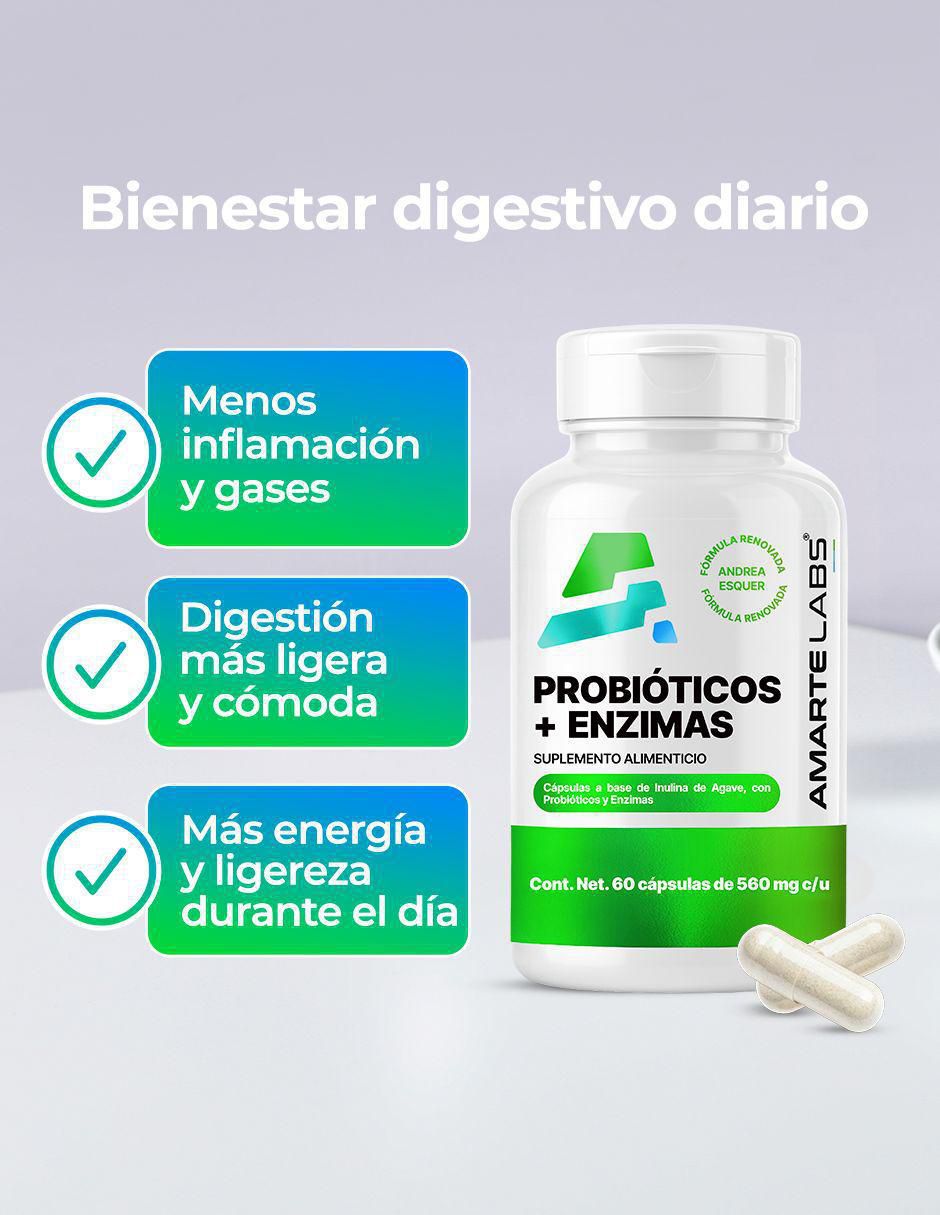 Probióticos + Enzimas de 60 cápsulas 4